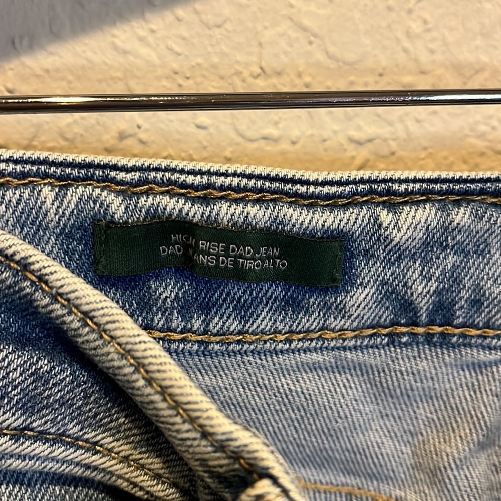 Wild Fable Painted Peace and Mushroom High Rise dad Jeans size 2 - Picture 8 of 9